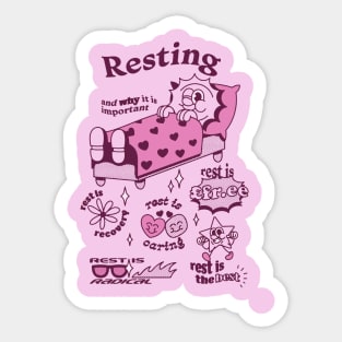 Rest is the Best - Pink Sticker